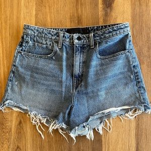 alexander wang denim shorts